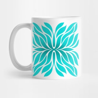 Aqua wave doodle Mug